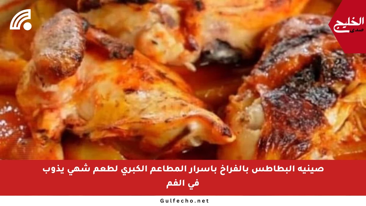 صينية البطاطس بالفراخ بأسرار المطاعم الكبرى لطعم شهي يذوب في الفم
